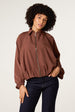 Drape Puffball Zipper Jacket by Blue Vanilla