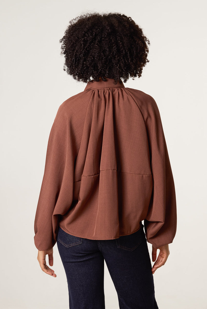 Drape Puffball Zipper Jacket BV5660IT030