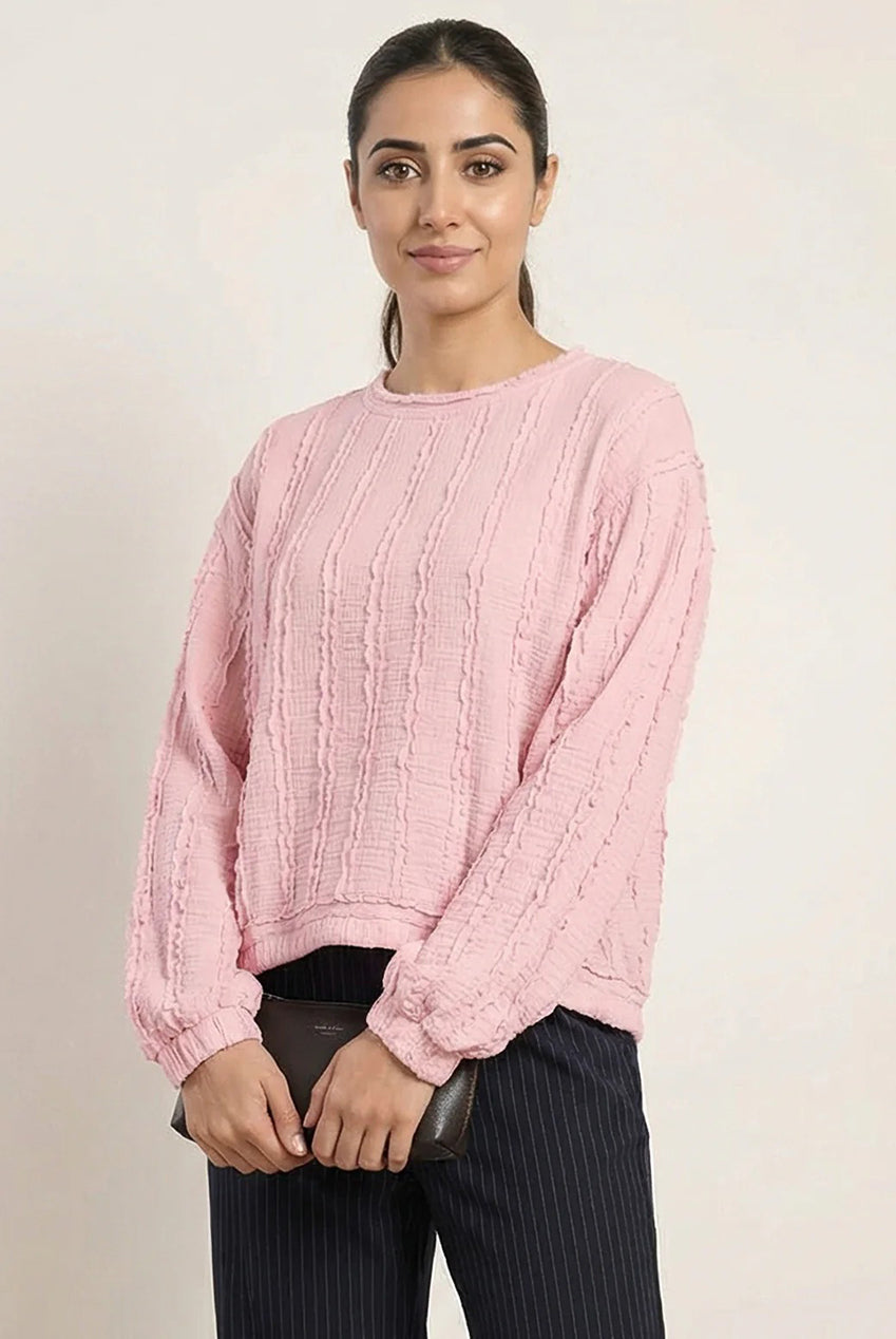 Ruffle Detailed Sleeve Top BV5989IT020