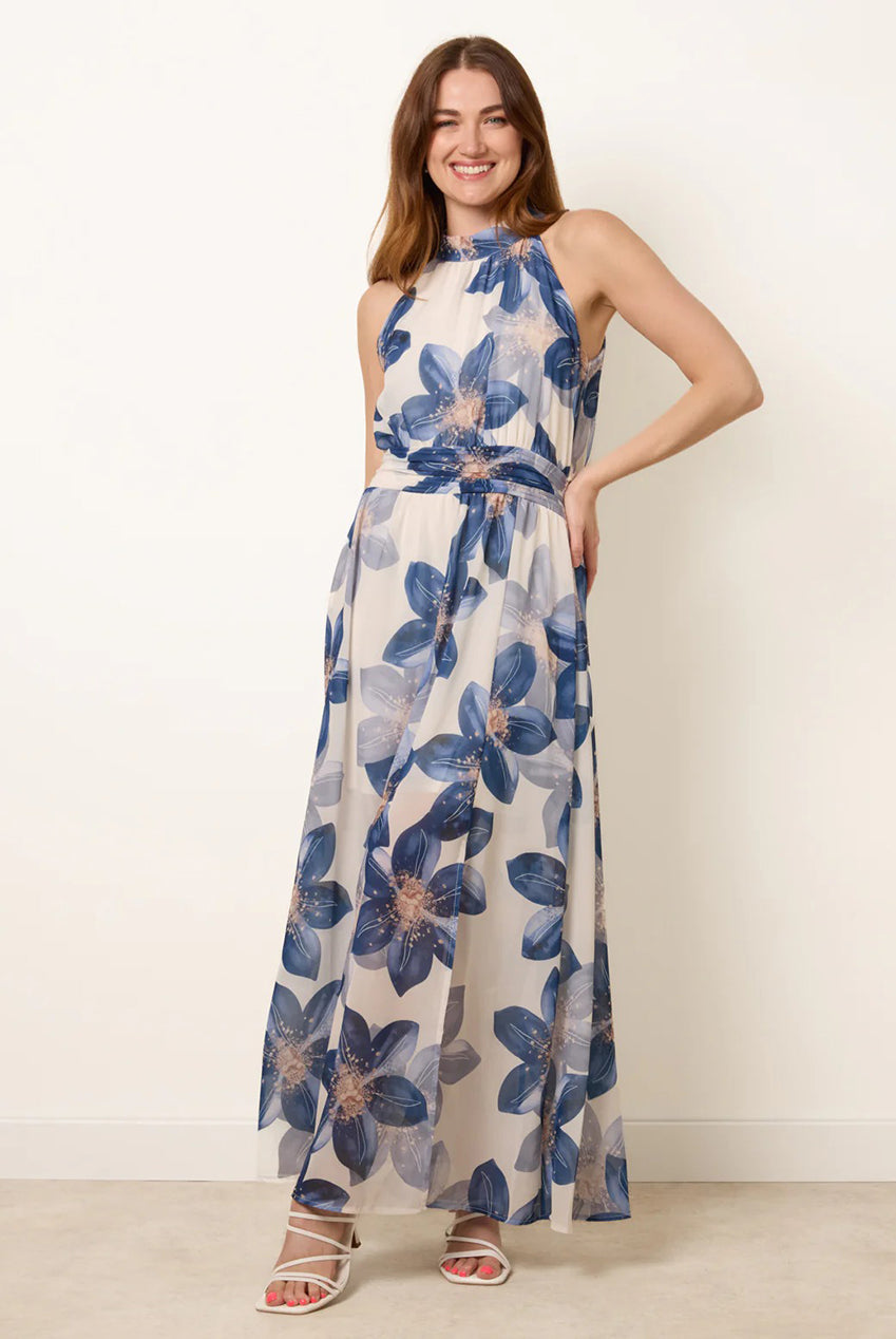 Floral Print Halter Neck Occasion Dress BV6256IT008