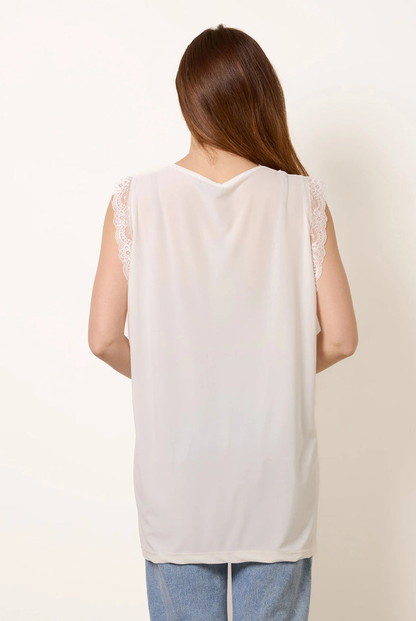 V Lace Trim Top BV6319IT014