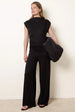 Soft Jersey Asymmetric Hem Set by Blue Vanilla