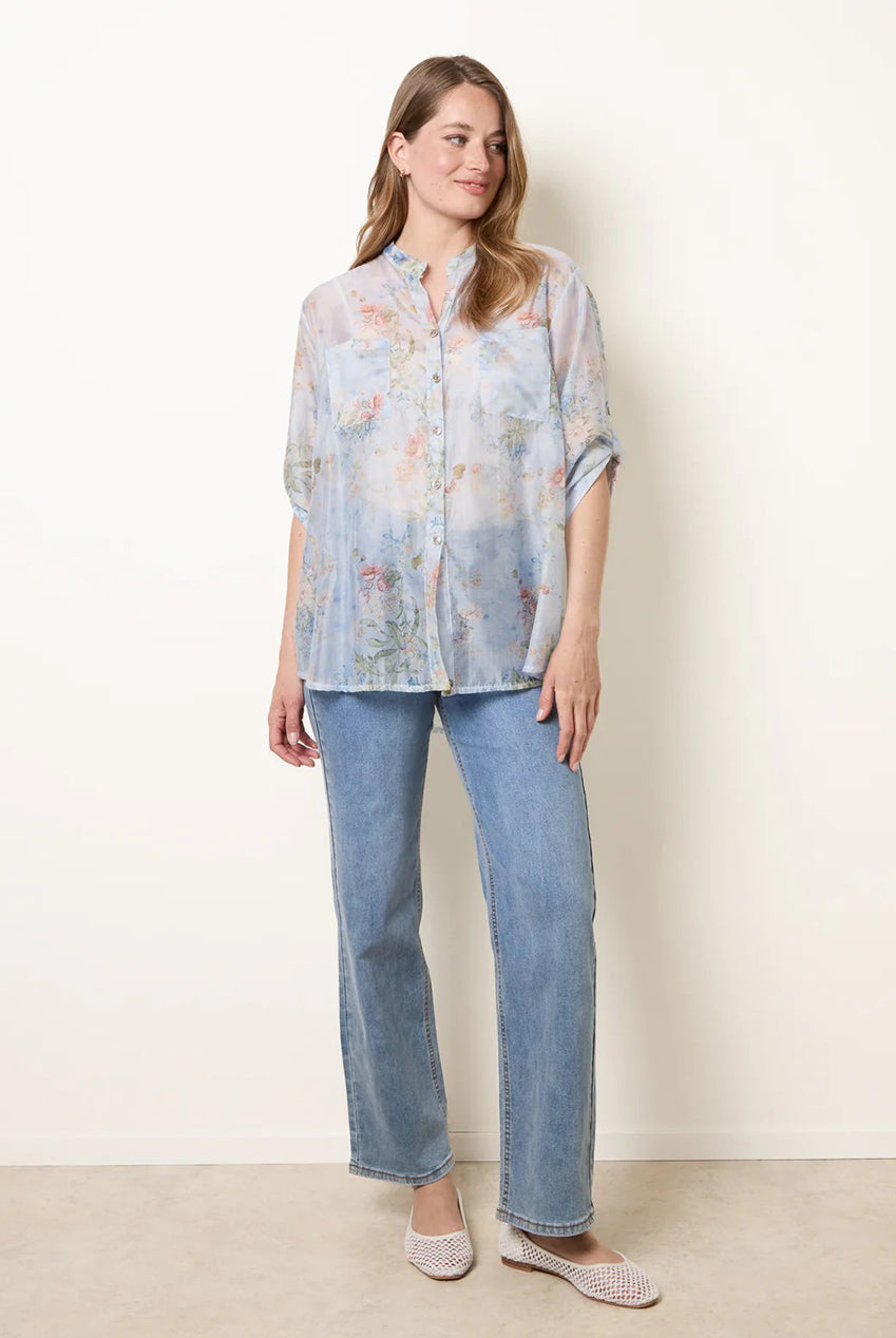 Sheer Floral Shirt BV6283IT002
