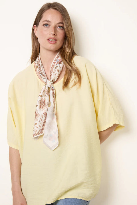 Scarf Viscose Top by Blue Vanilla