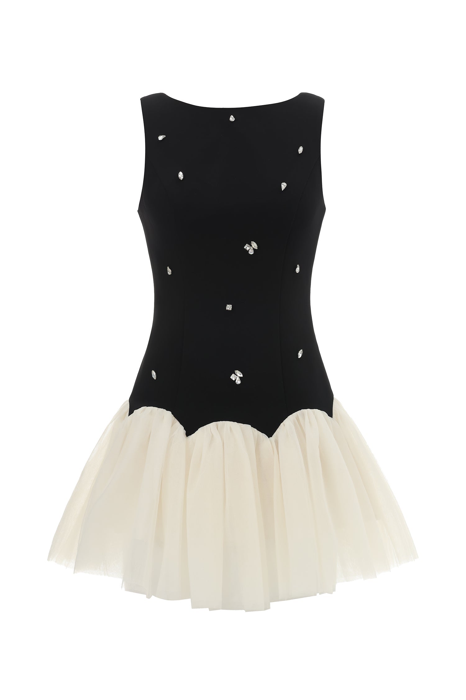 Salamo Sleeveless Diamond Mini Dress C250500034