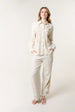 Linen Flower Embroidery Blouse by Blue Vanilla