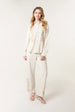 Linen Flower Embroidery Trousers by Blue Vanilla