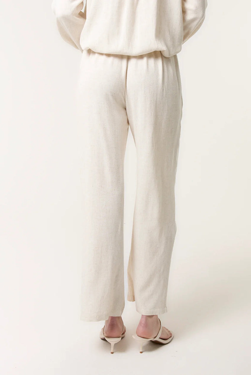 Linen Flower Embroidery Trousers CC2495BV241A