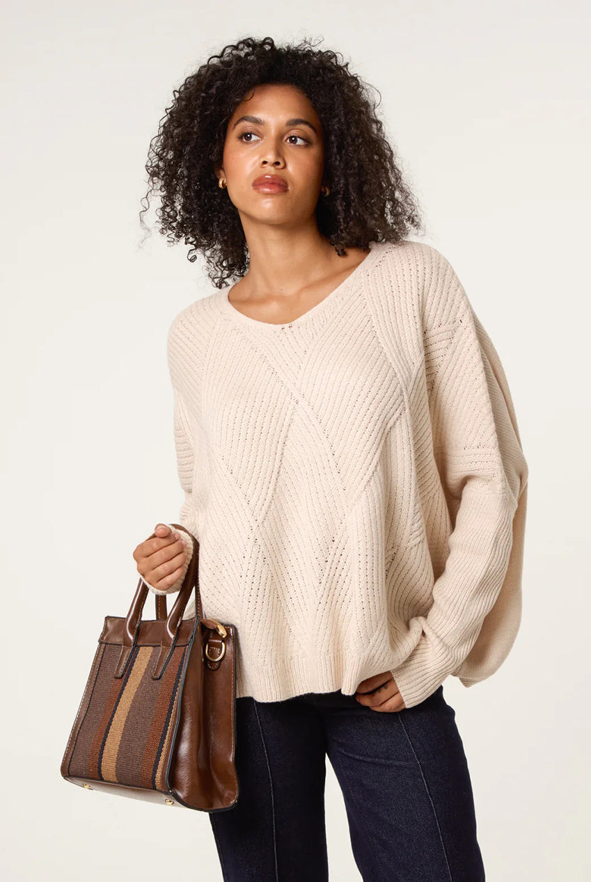 Slouchy V Neck Jumper CC2605BV001