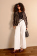 Floral Embroidered Detailed Flared Jeans by Blue Vanilla