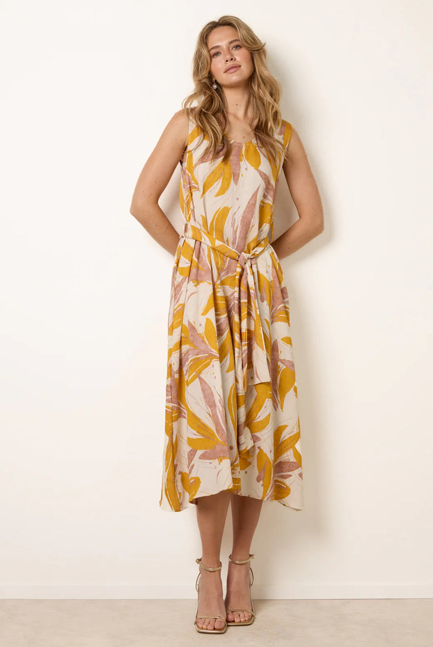Leaf Print Dress CC2718BV178