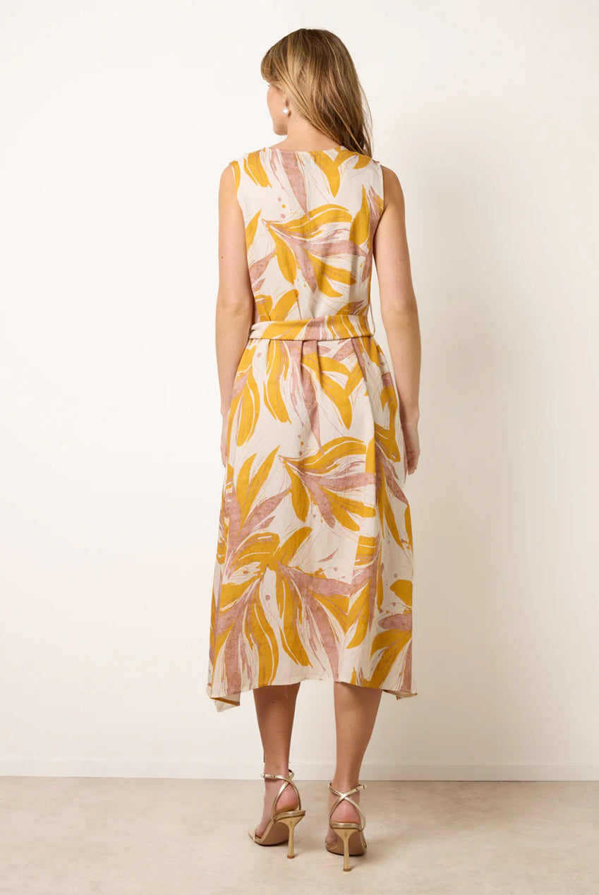 Leaf Print Dress CC2718BV178