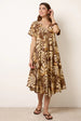 Topical Print Kimono Style Oversized Dress by Blue Vanilla
