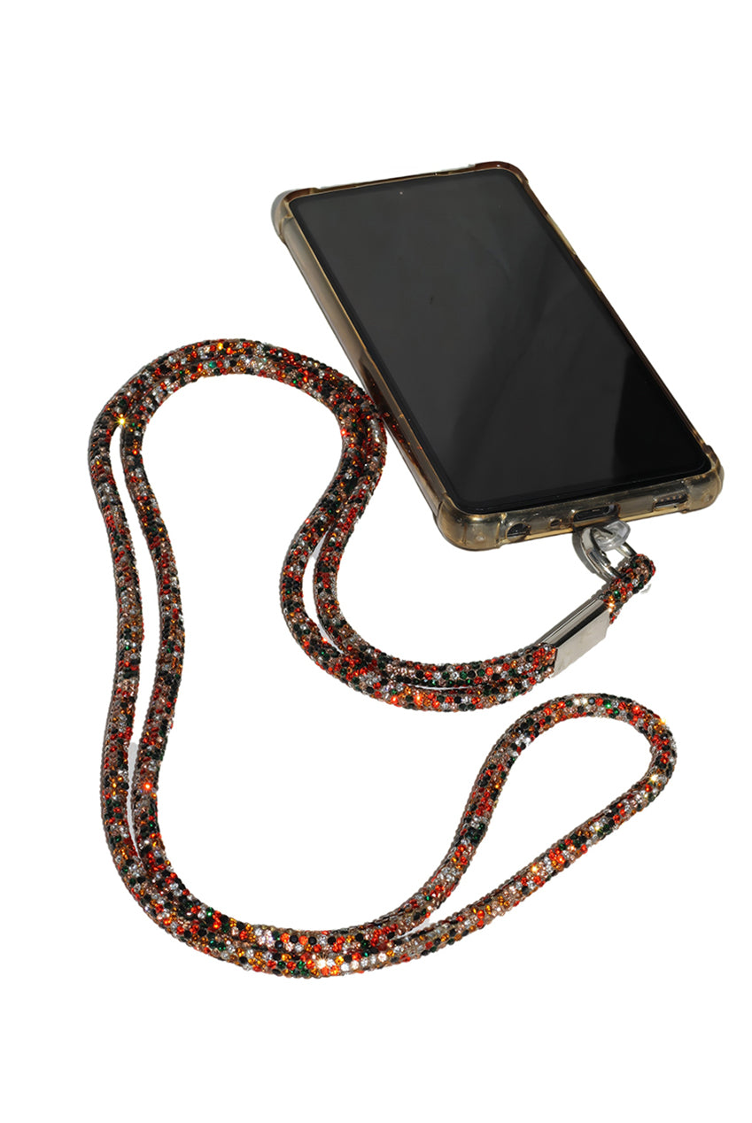 Embellished Phone Strap - Orange CHP-001-1