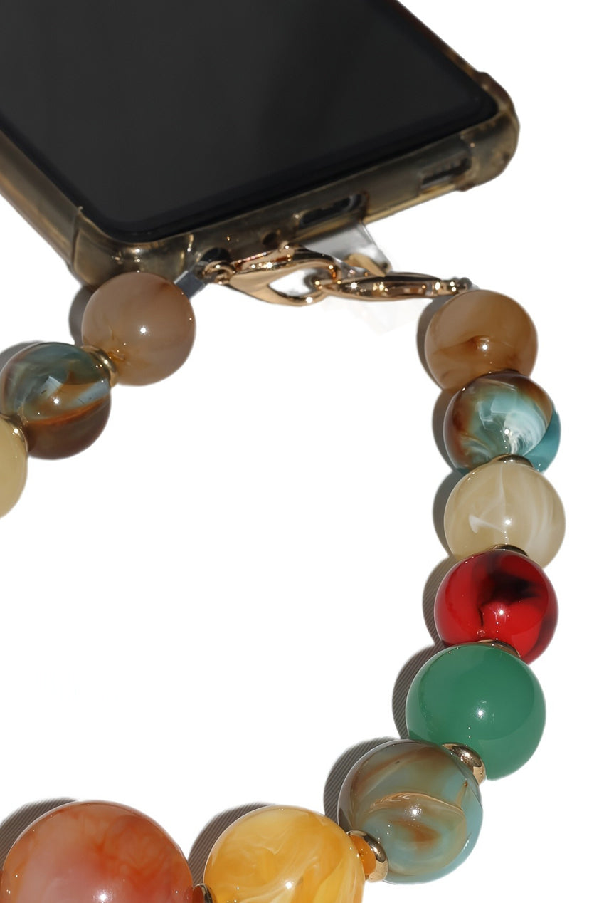 Acrylic Ball Phone Strap - Multiclour CHP-014