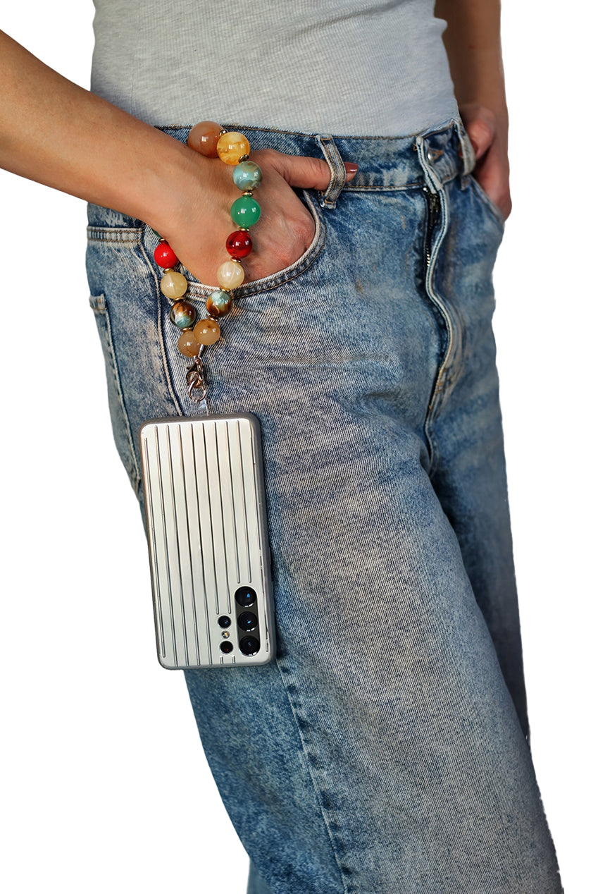 Acrylic Ball Phone Strap - Multiclour CHP-014
