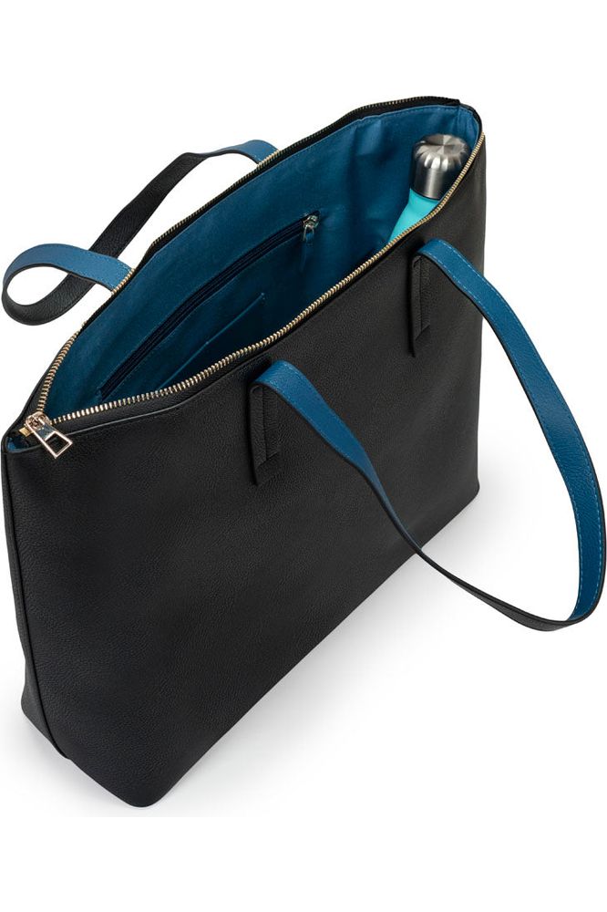 Winona Shopping Bag - Black Lapis Blue COL245005201