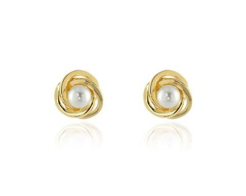 Qi Gold Earrings by Cachet London