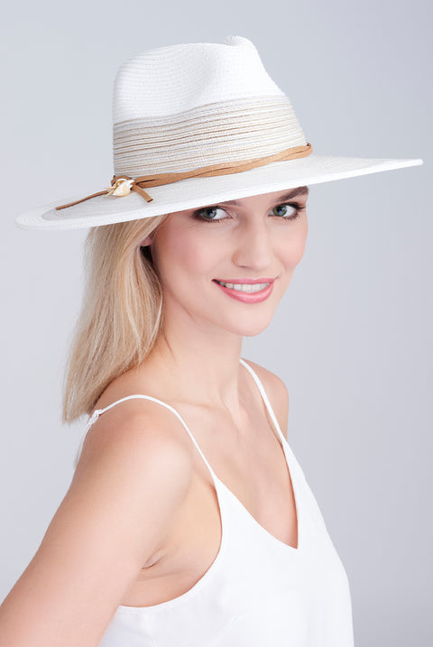 Caprini Hat - White Grey by Pia Rossini