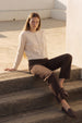 Beige Cropped Soft Knit Cardigan by Aftershock London