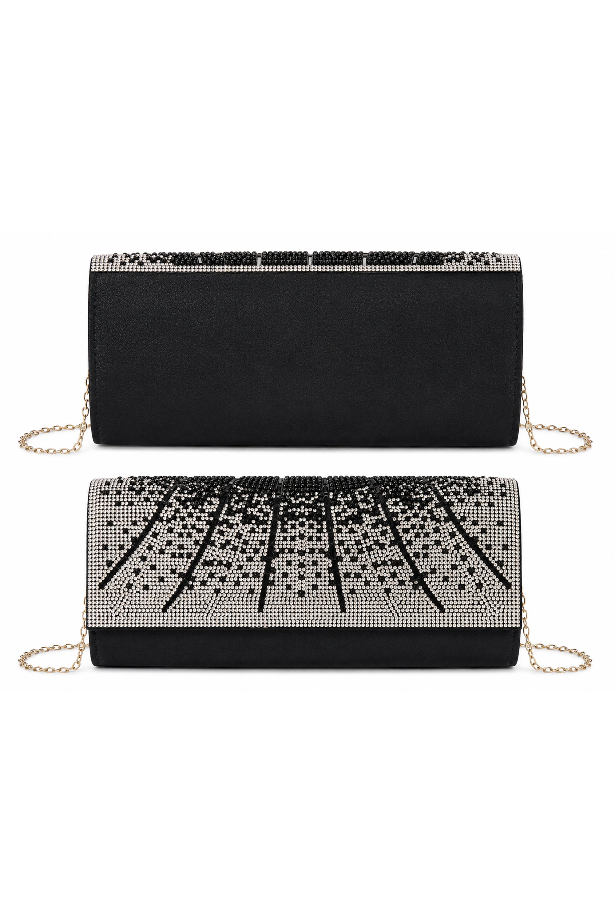 Rhinestone Embellished Clutch Bag AC0000718
