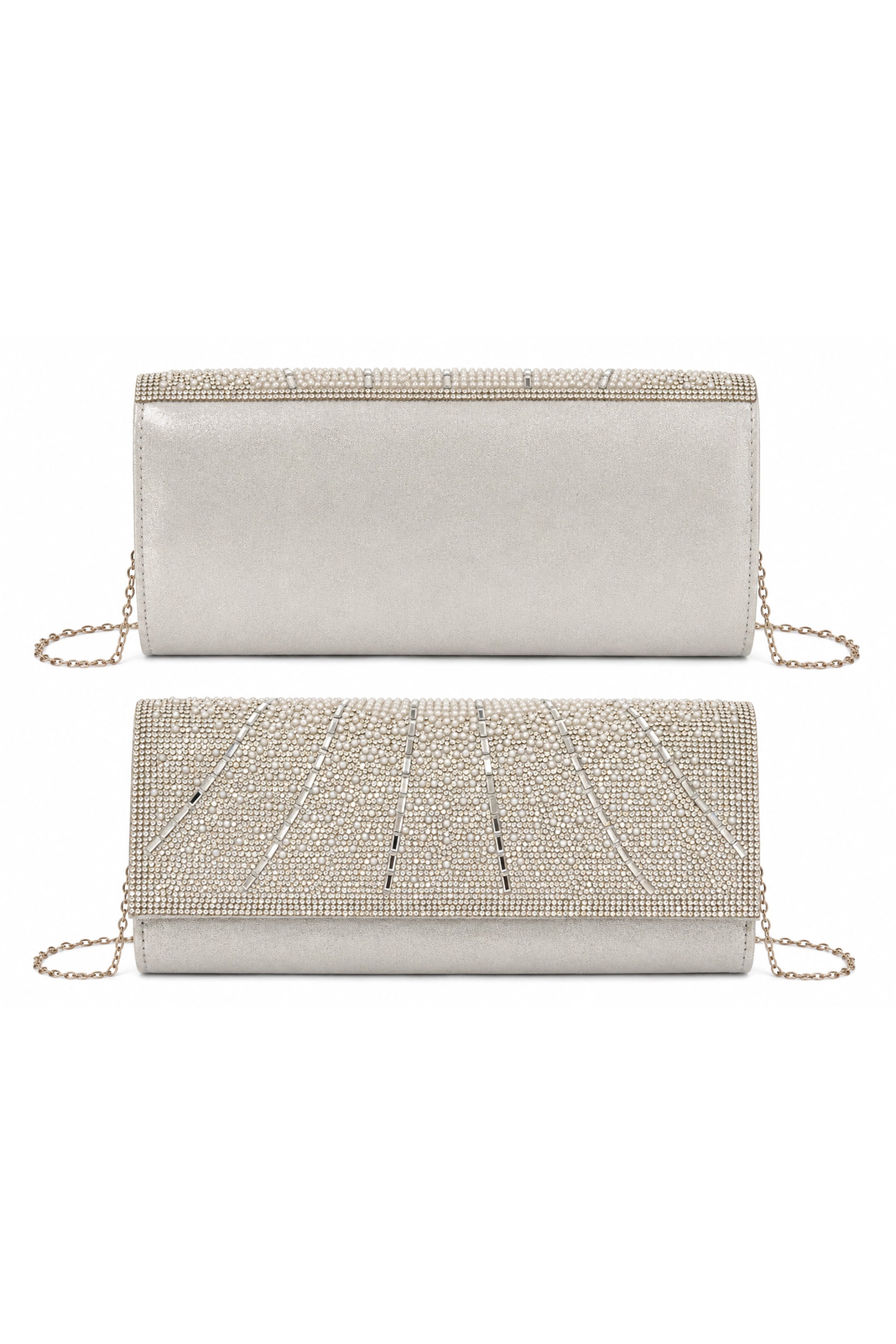 Rhinestone Embellished Clutch Bag AC0000720