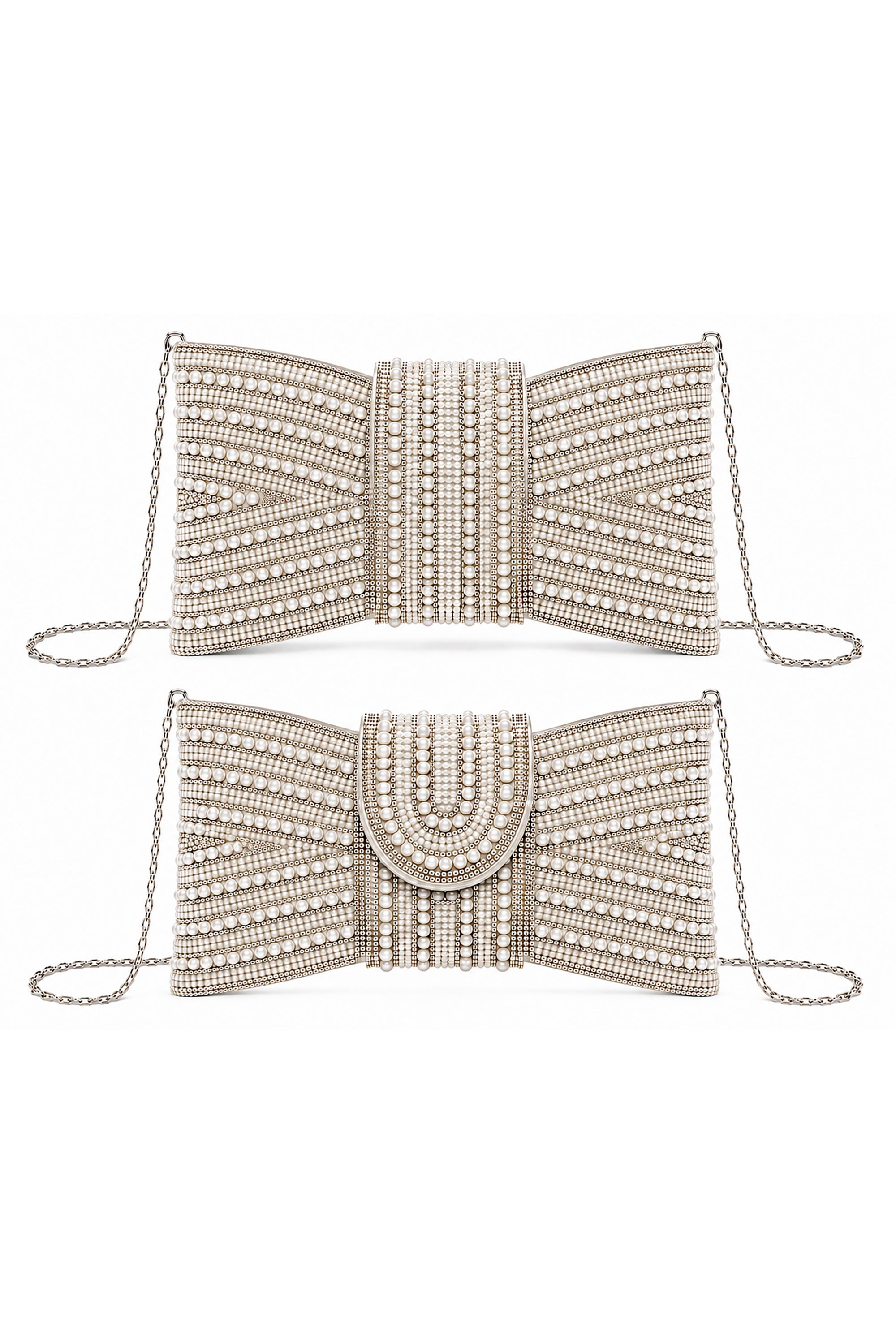 Pearl Bow Clutch Bag AC0000713