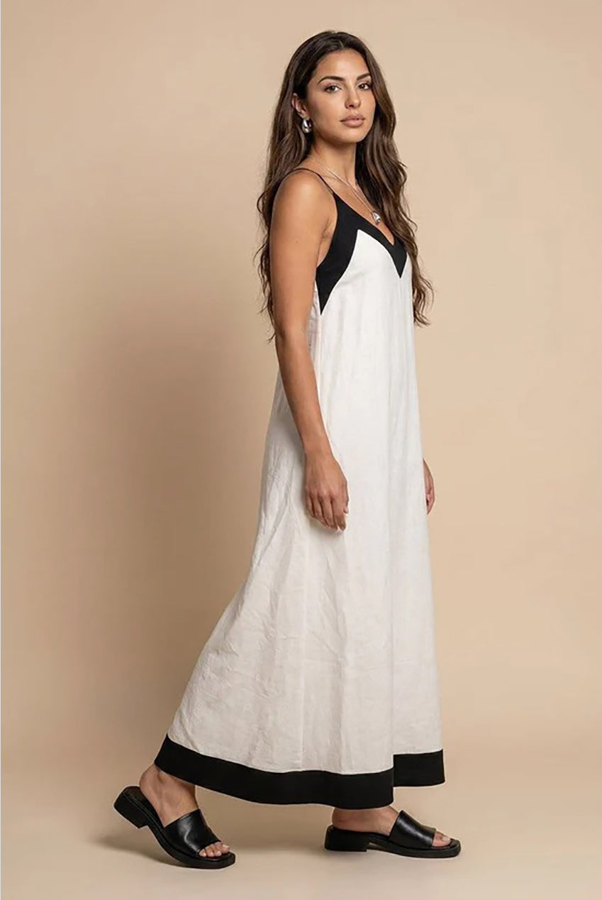 Contrast Maxi Dress 40DRS38690-c11