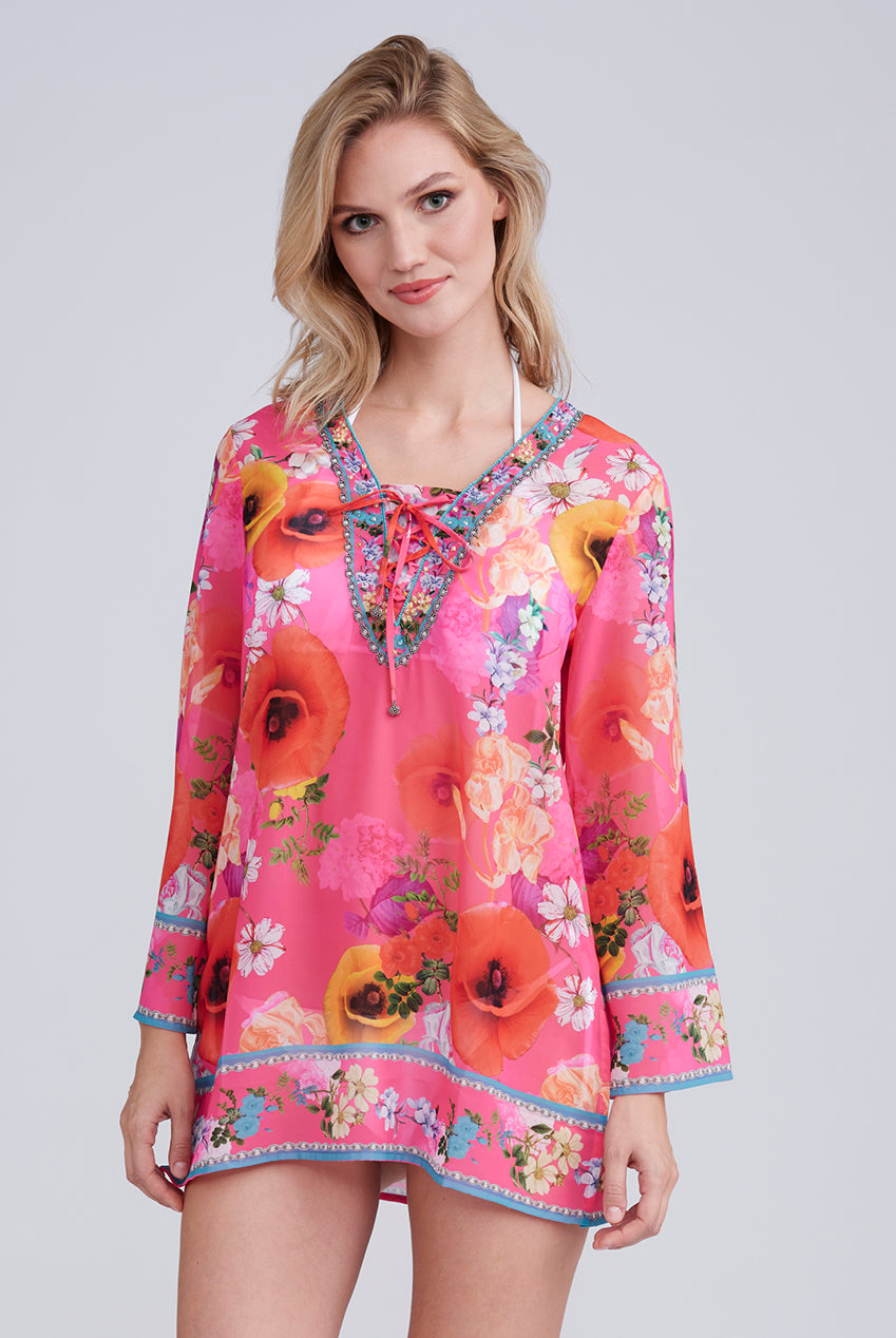 Copacabana  Cover Up - Pink COP003-PIN001