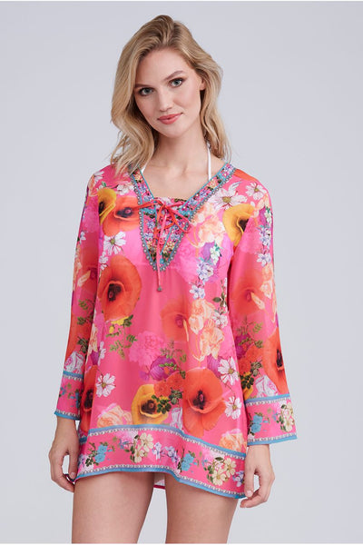 Pink - Copacabana  Cover Up - Pink by Pia Rossini