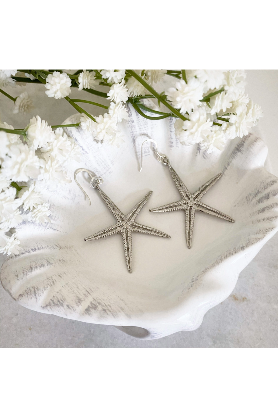 Cordelia Silver Starfish Earrings Cordelia