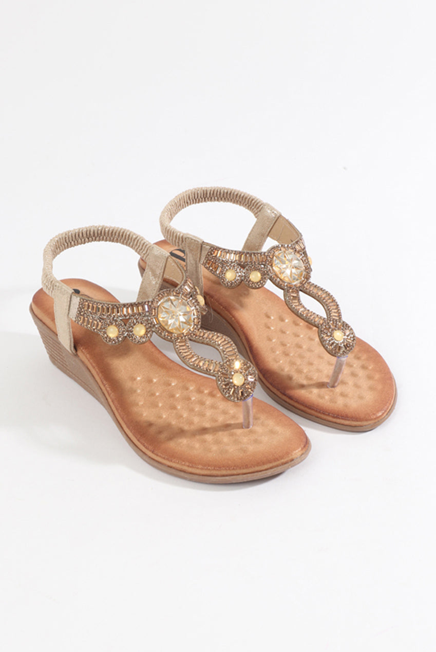 Cosmo Sandal - Gold COS010-MET001