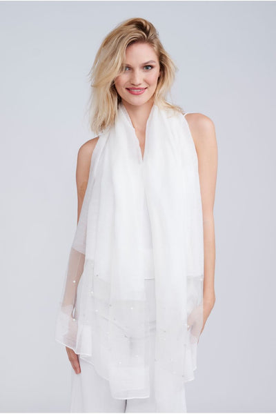 White - Cristine Scarf - White by Pia Rossini