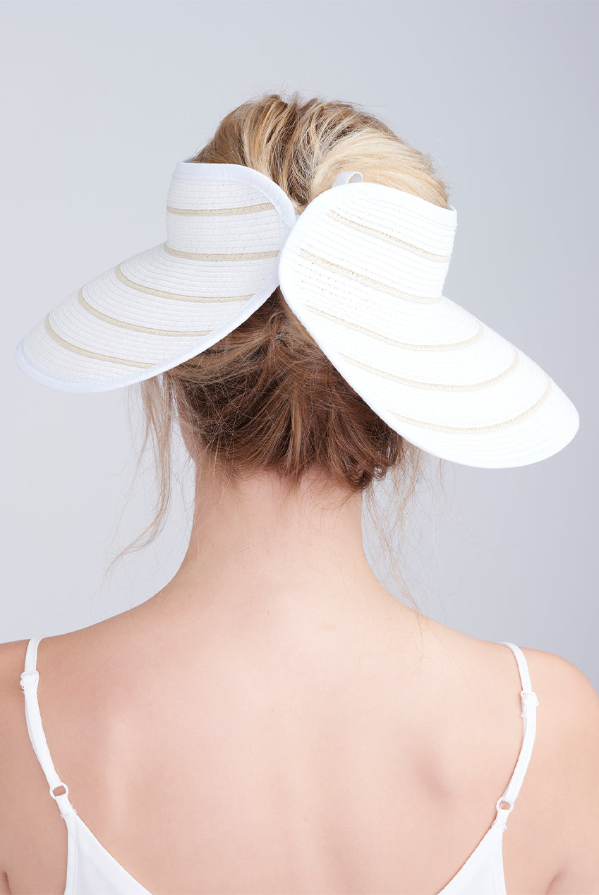 Cruise Visor- White/Natural CRU1075-WHI009-0