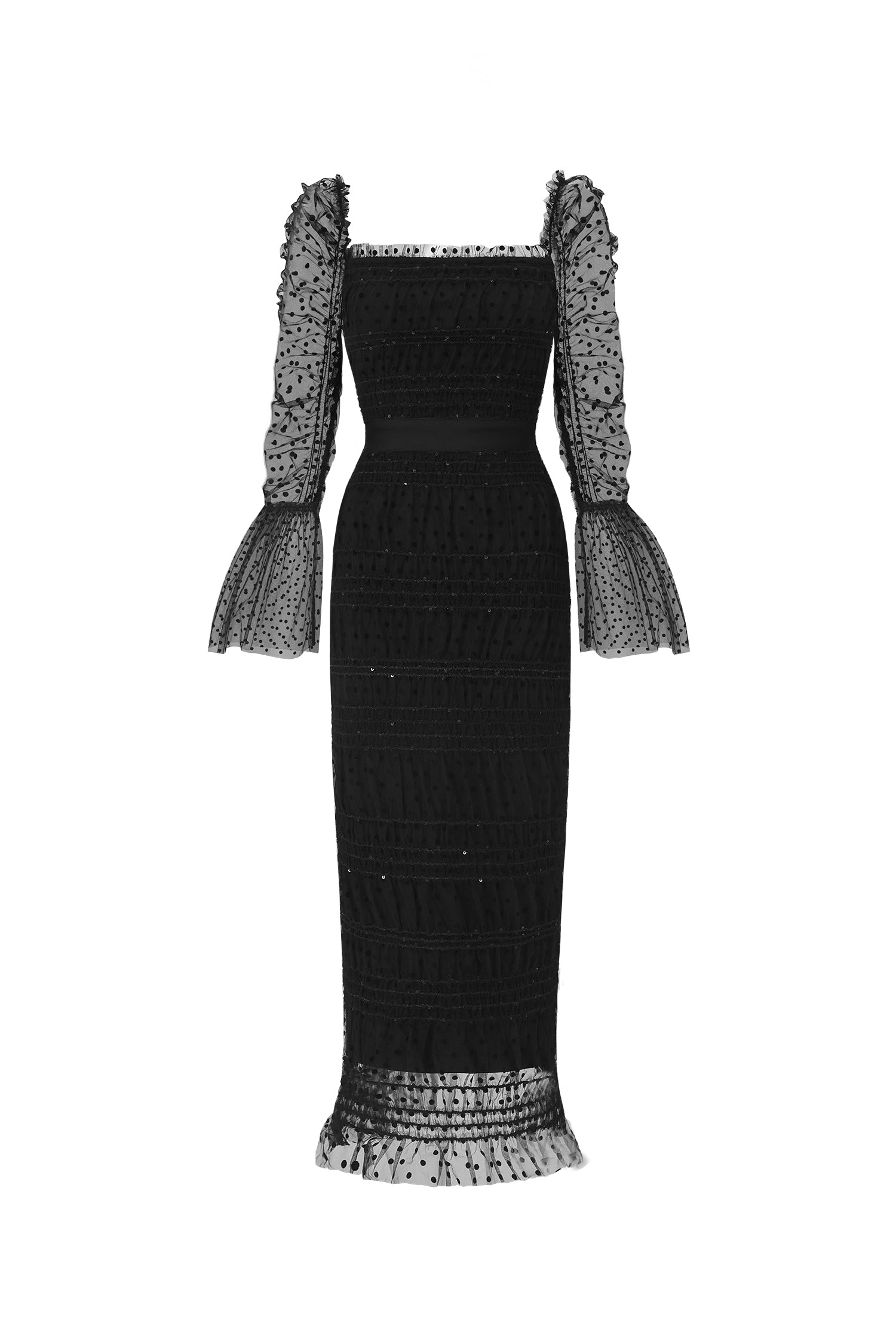 Crana Mesh Midi Dress D210720203