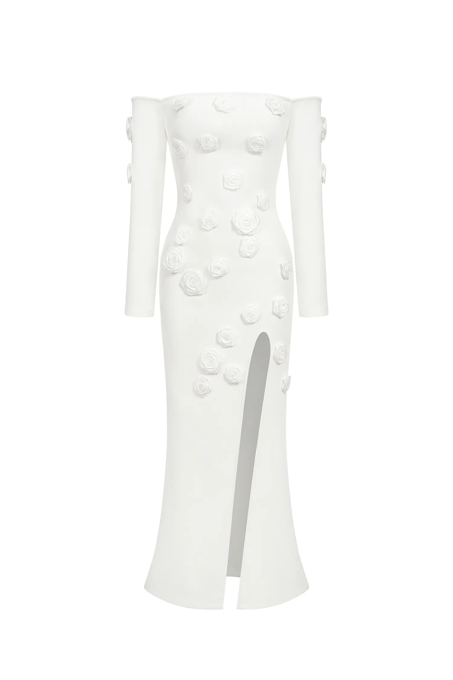 Roie Off Shoulder Maxi Bandage Dress D240903120