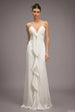 Yvonne Sleeveless V-Neck Flowers Flounce Maxi Dress by Bella Barnett