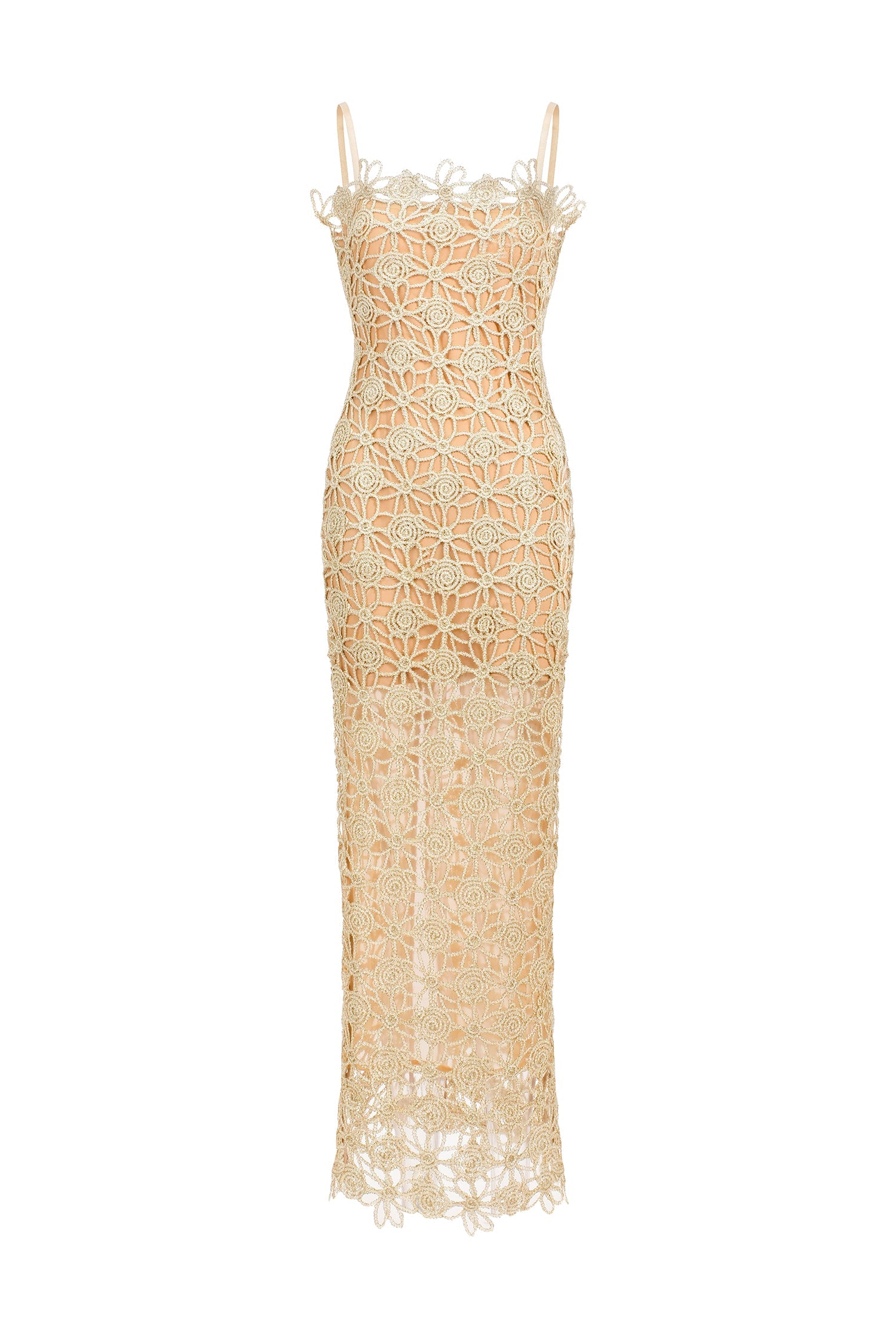 Lelia Sleeveless Hollow Out Slit Midi Dress D250301437