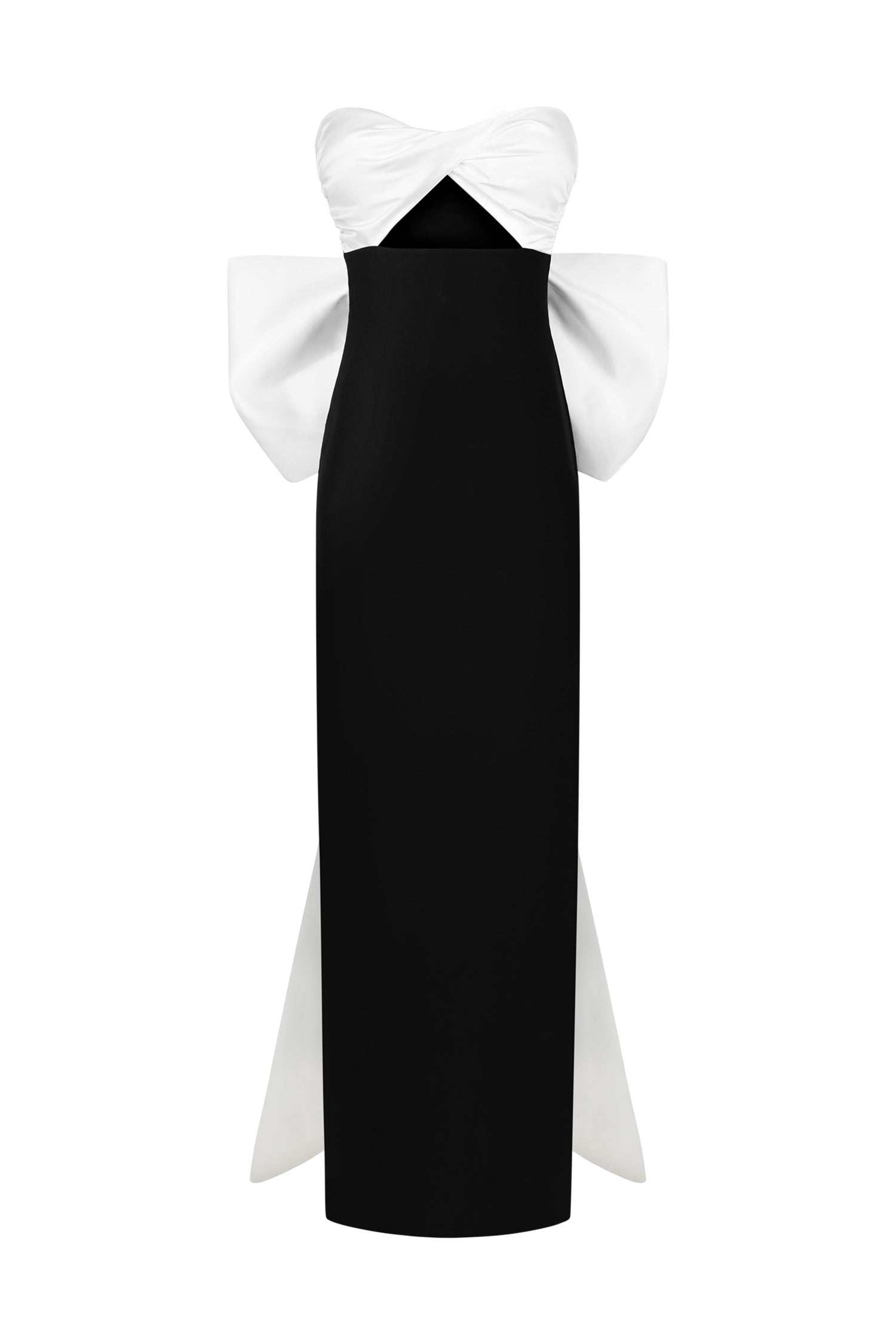 Raidah Sleeveless Bow Hollowed Out Bandage Maxi Dress D250603500