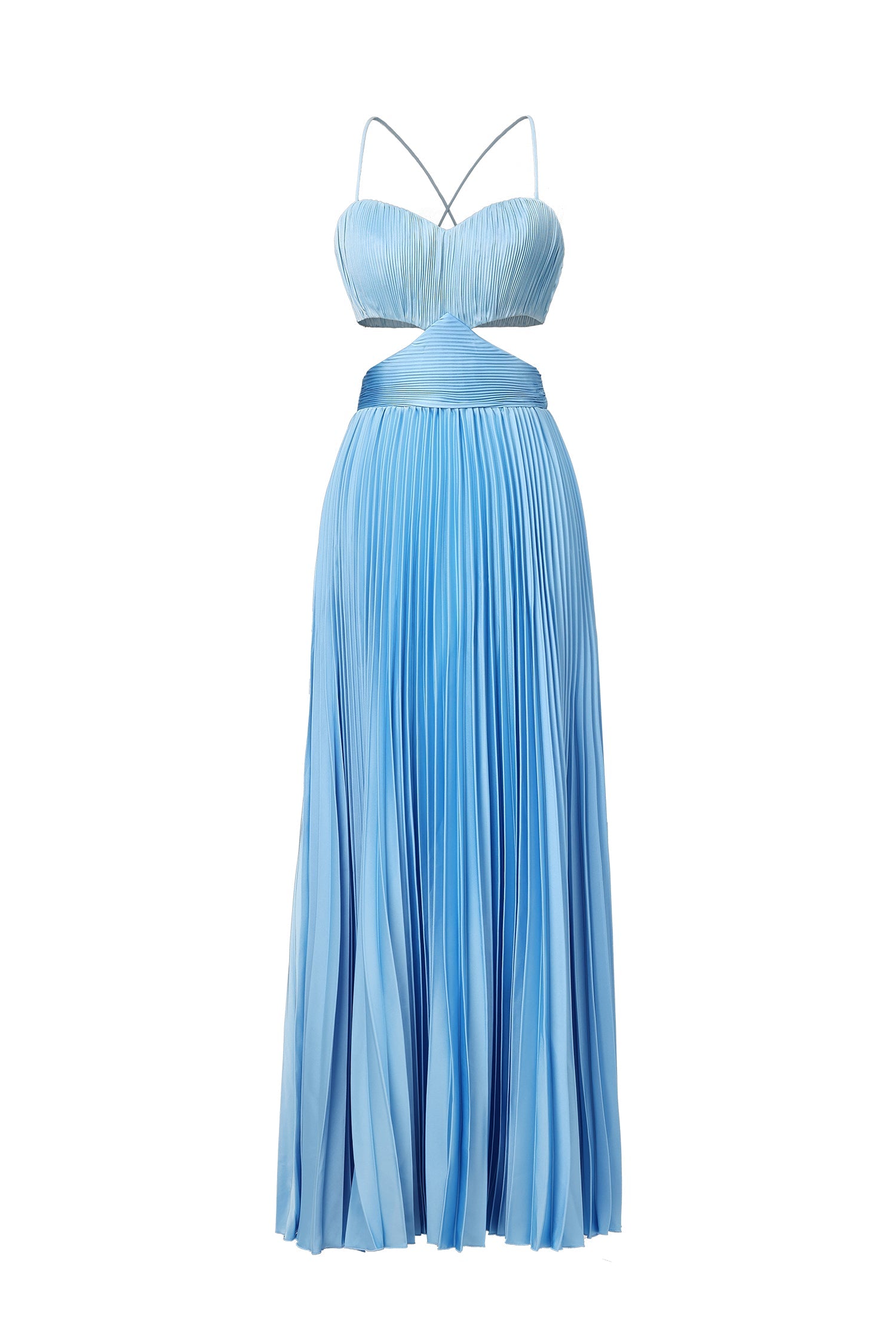 Moua Sleeveless Wrinkle Maxi Dress D250704403