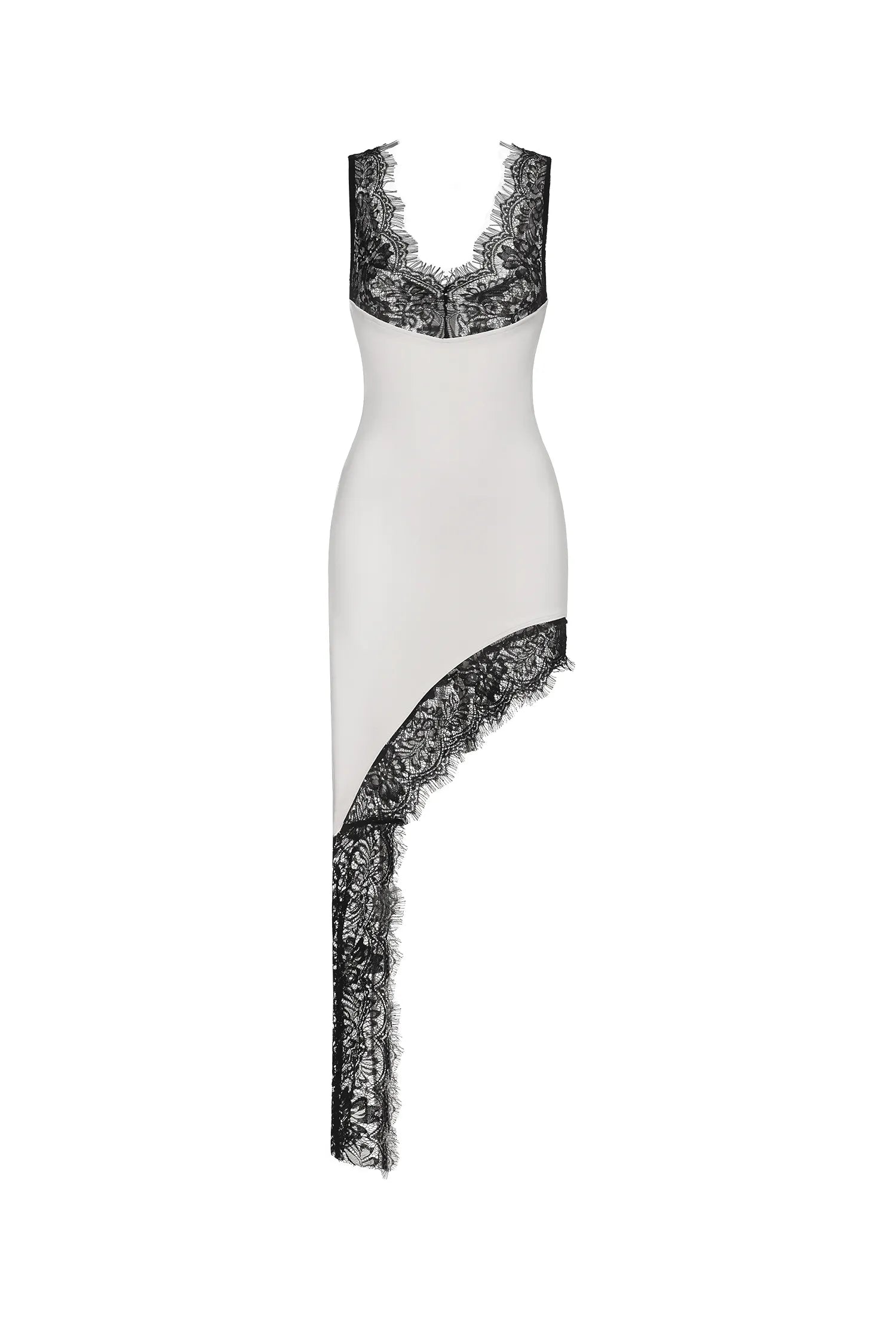 Pasha Sleeveless Lace Bandage Midi Dress D250705401