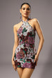 Polasa Halter Sleeveless Sequins Flower Mini Dress by Bella Barnett
