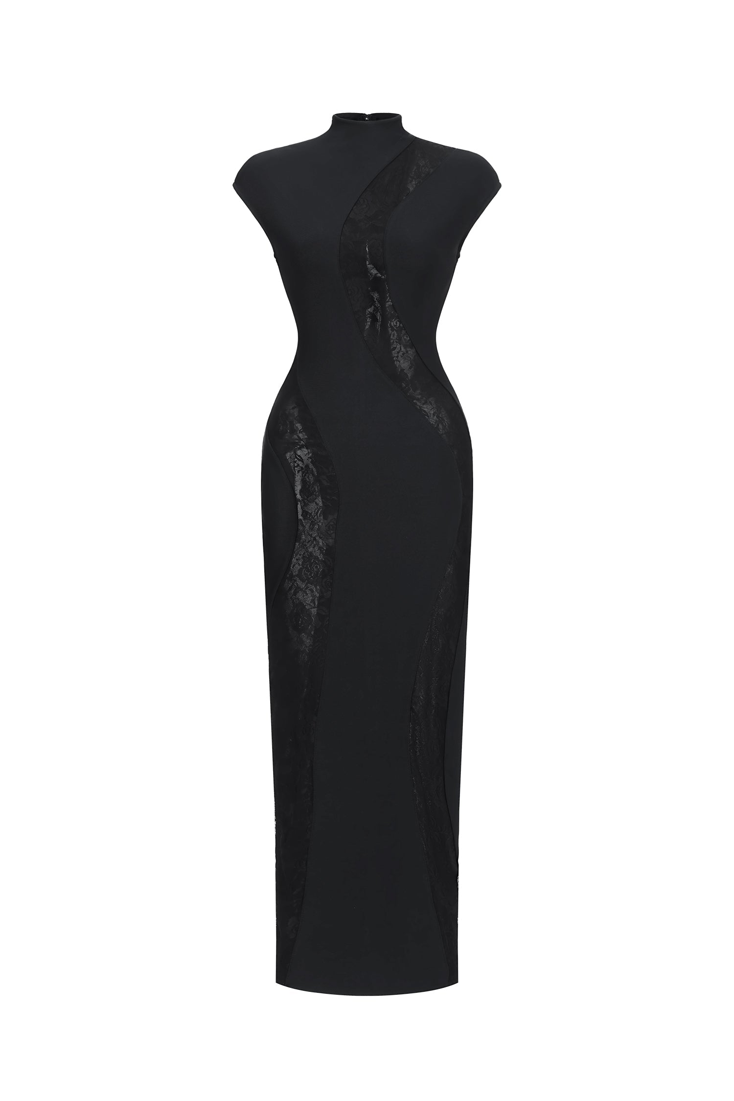 Rotte Sexy Contour Sleeveless Lace Bandage Maxi Dress D260301533