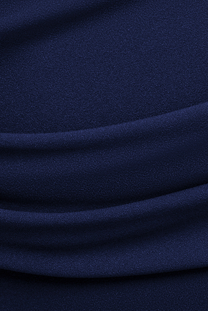 Bardot Pleated Midi Dress - Navy Blue DR1092ASCPLUS