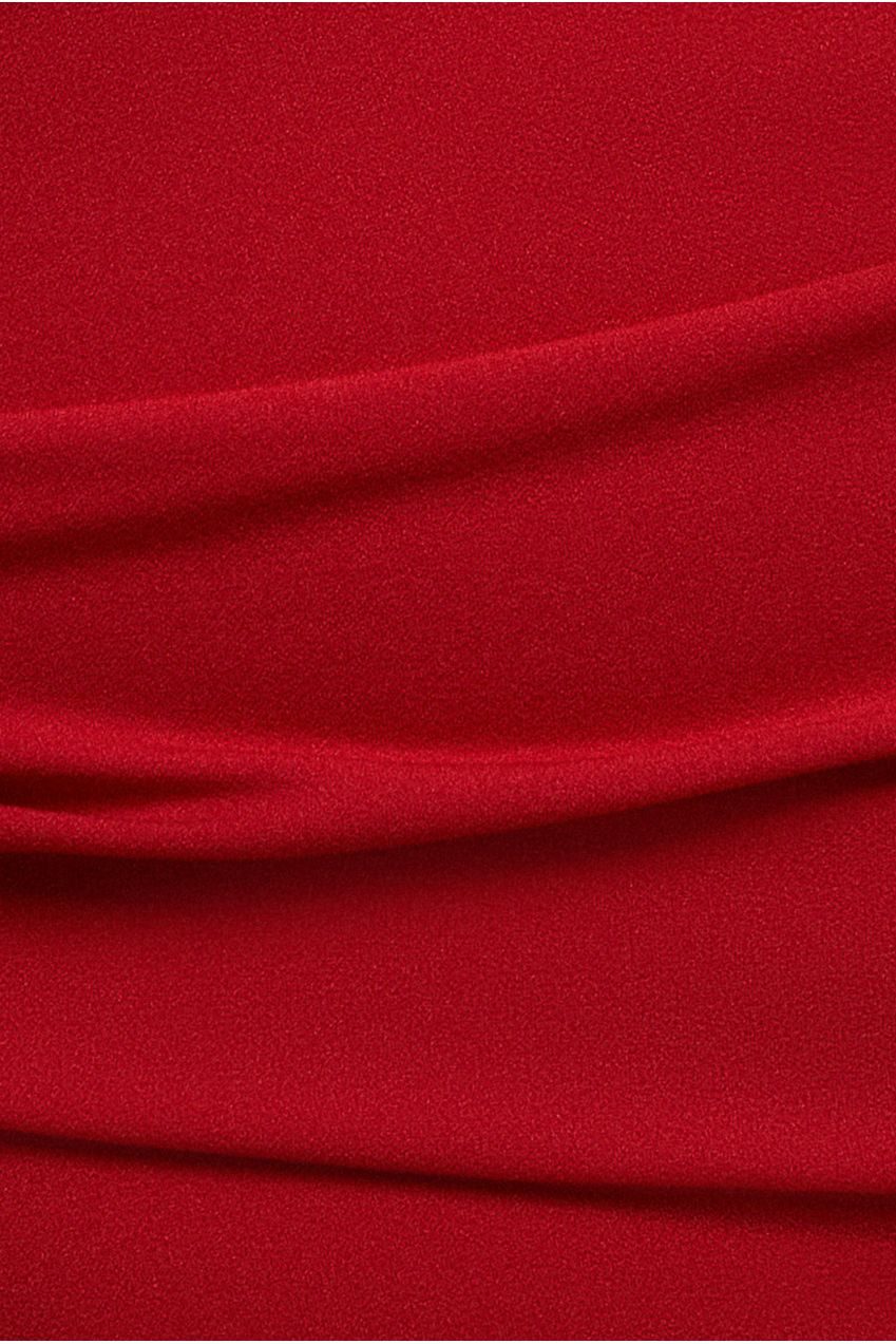 Bardot Pleated Midi Dress - Red DR1092ASCPLUS