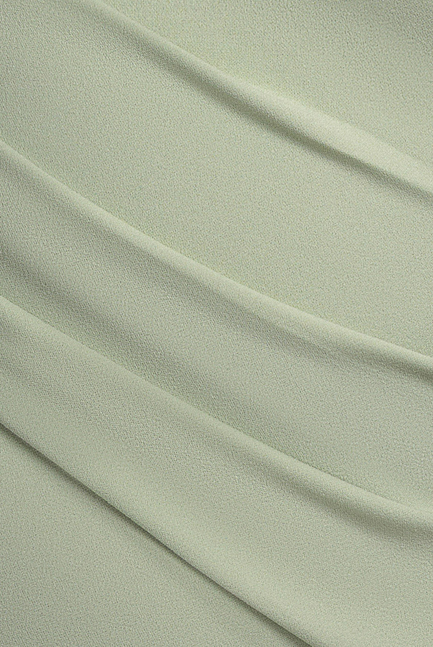 Bardot Pleated Midi Dress- Sage Green DR1092ASCPLUS