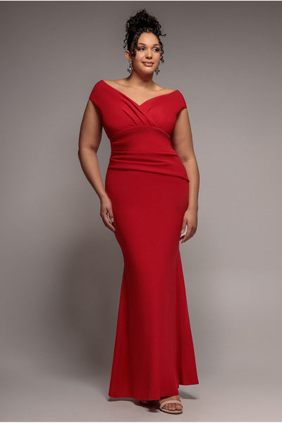 goddiva bardot pleated midi dress product info and reviews Bardot Pleated Maxi Dress - Navy Blue