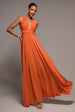 Multiway Tie-Up Maxi Dress - Orange by Goddiva