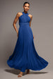 Multiway Tie-Up Maxi Dress - Royal Blue by Goddiva
