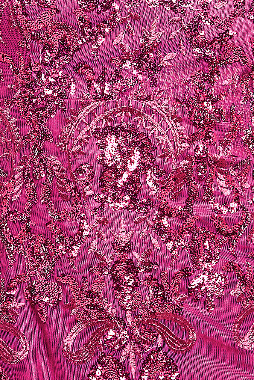 Bardot Sequin Embroidered Maxi Dress - Magenta DR1254A